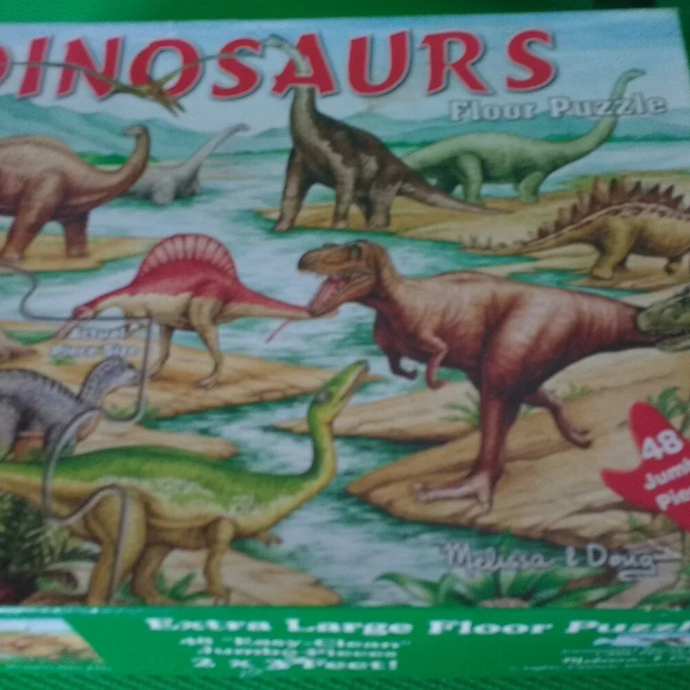 Melissa & Doug Floor Puzzle Dinosaurs 48 Jumbo pieces